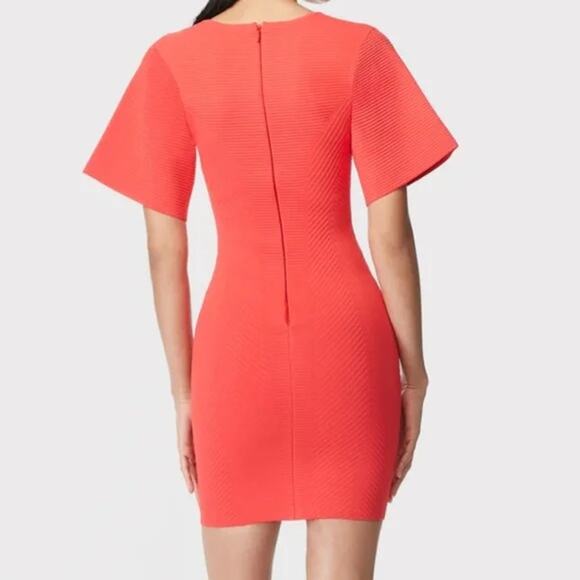 NWT Herve Leger Contour Corset Ribbed Knit Mini Bodycon Dress Size M - Picture 7 of 7